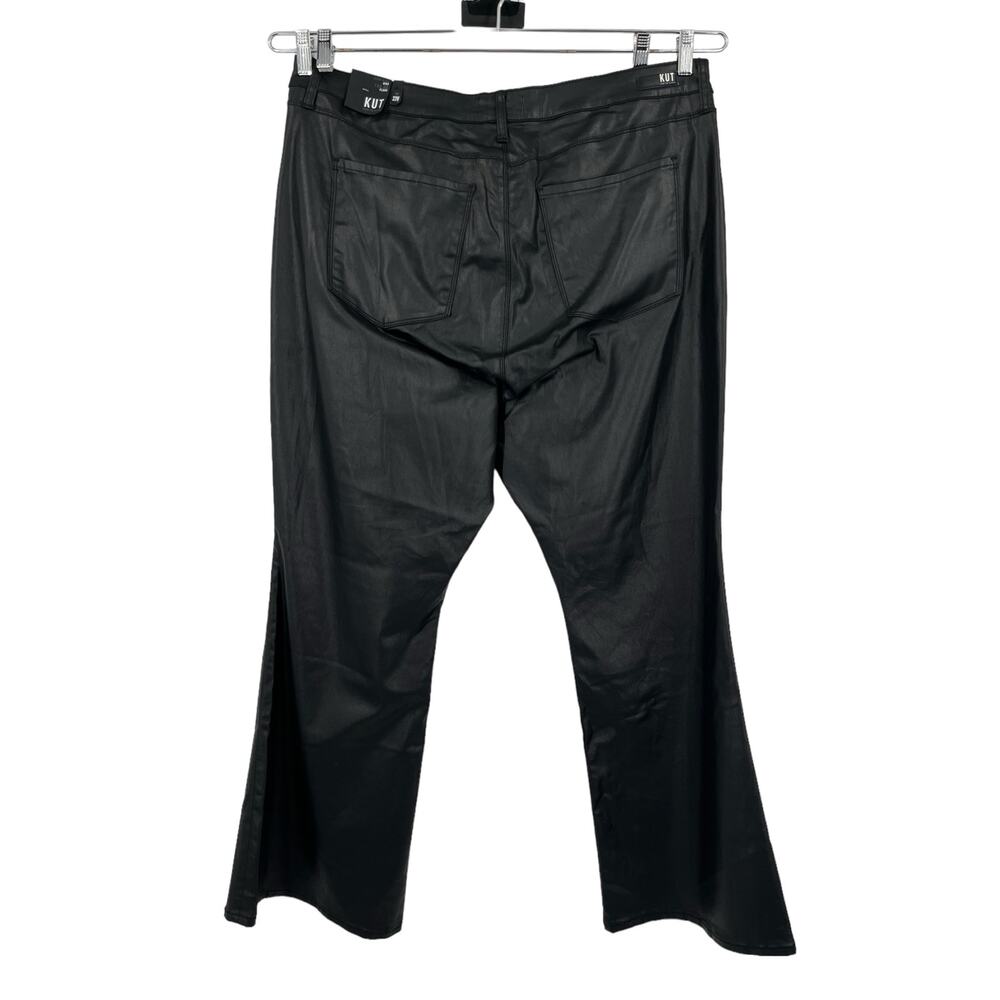 Kut the Kloth Ana High Rise FAB AB Flare black coated size 22W - Picture 4 of 5